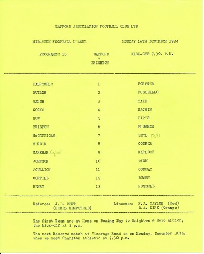 Watford reserves brighton - v,
