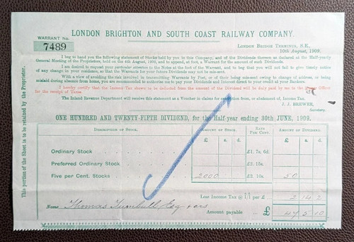 1909 london brighton - london, south