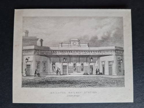 Antique 1851 print brighton - antique,